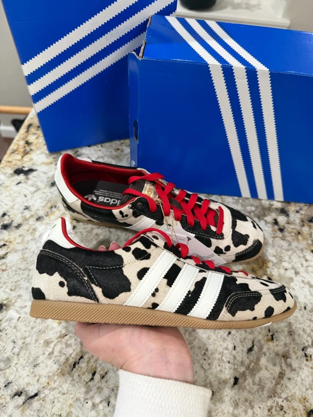 adidas Japan Cow Print / Aurora Coffee / Off White / Gum - Picture 9 of 11